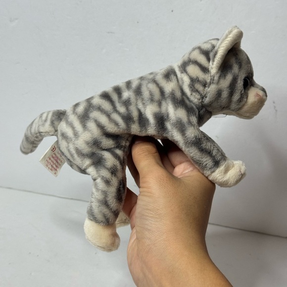 TY Beanie Baby Silver Tabby Cat Plush Vintage Rare - Picture 6 of 9